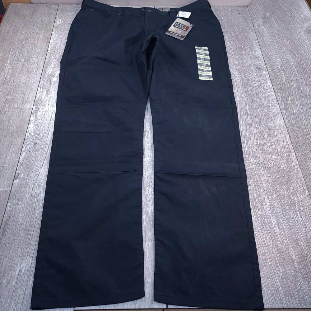 5.11 Tactical Pants Mens 44x36 Navy Taclite Ripstop Jean Cut Mid Rise Straight - Picture 2 of 9